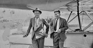 Will Rogers and Wiley Post photographed a short time before their fatal crash.